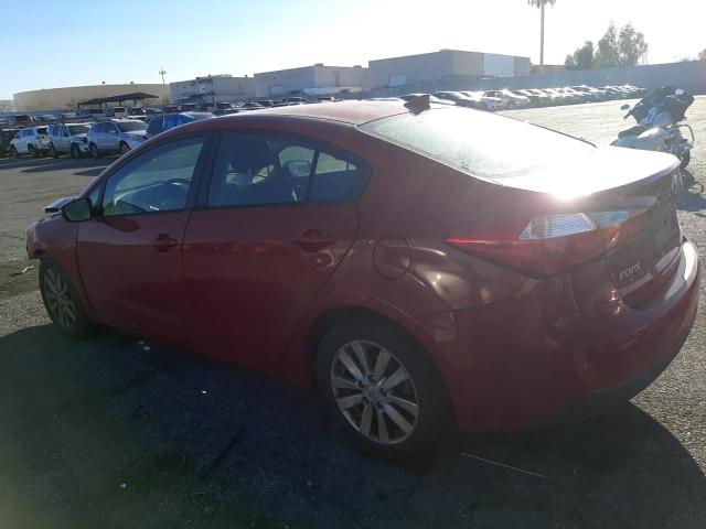 KNAFX4A6XE5114997 - 2014 KIA FORTE LX RED photo 2