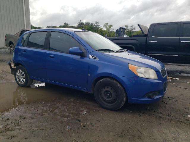 KL1TD66E59B305980 - 2009 CHEVROLET AVEO LS BLUE photo 4