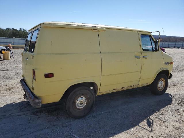 1GCEG25D8D7146619 - 1983 CHEVROLET G20 YELLOW photo 3