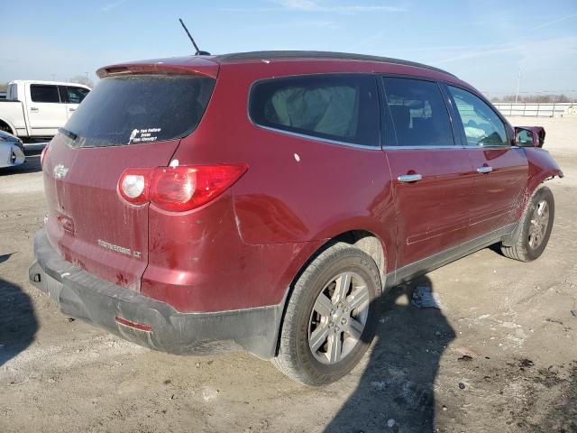 1GNKRGED4BJ133397 - 2011 CHEVROLET TRAVERSE LT RED photo 3