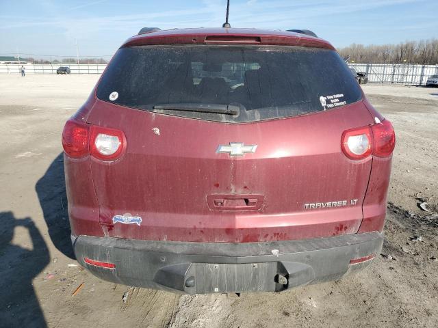 1GNKRGED4BJ133397 - 2011 CHEVROLET TRAVERSE LT RED photo 6