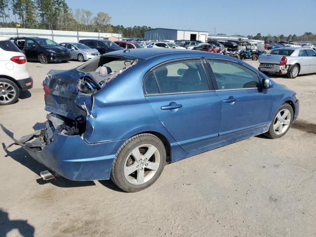 1HGFA15877L043448 - 2007 HONDA CIVIC EX BLUE photo 3