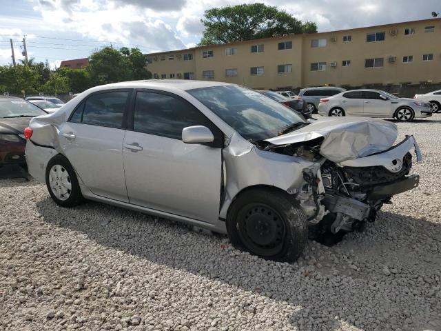 2T1BU4EE1BC601449 - 2011 TOYOTA COROLLA BASE SILVER photo 4