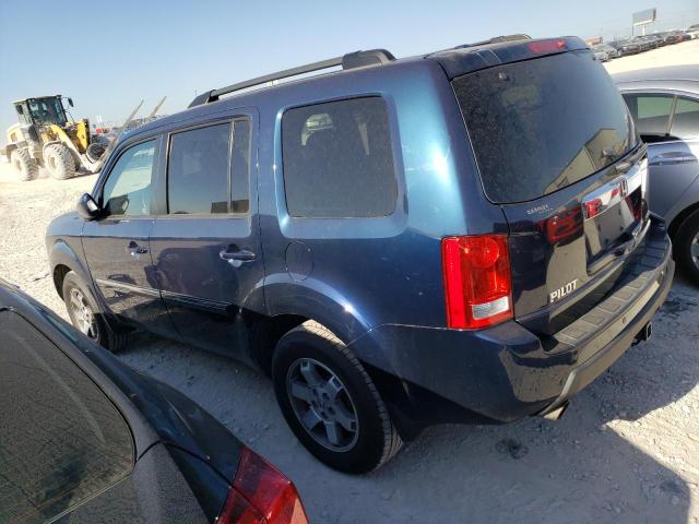 5FNYF3H88AB003826 - 2010 HONDA PILOT TOURING BLUE photo 2