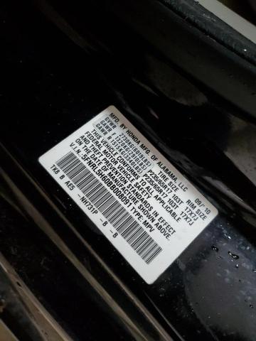 5FNRL5H60BB008091 - 2011 HONDA ODYSSEY EXL BLACK photo 13