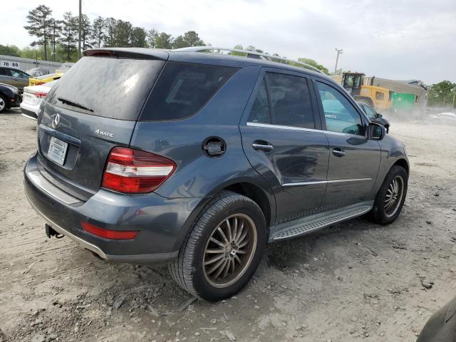 4JGBB8GB1AA601904 - 2010 MERCEDES-BENZ ML 350 4MATIC GRAY photo 3