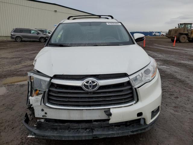 5TDJKRFH7FS101834 - 2015 TOYOTA HIGHLANDER XLE WHITE photo 5