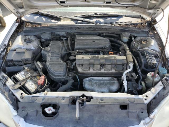 JHMES26745S000724 - 2005 HONDA CIVIC EX SILVER photo 11