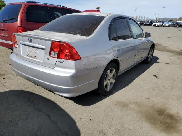 JHMES26745S000724 - 2005 HONDA CIVIC EX SILVER photo 3