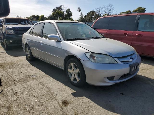 JHMES26745S000724 - 2005 HONDA CIVIC EX SILVER photo 4