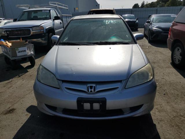 JHMES26745S000724 - 2005 HONDA CIVIC EX SILVER photo 5