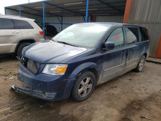 1D8HN54P48B178732 - 2008 DODGE CARAVAN SXT BLUE photo 1