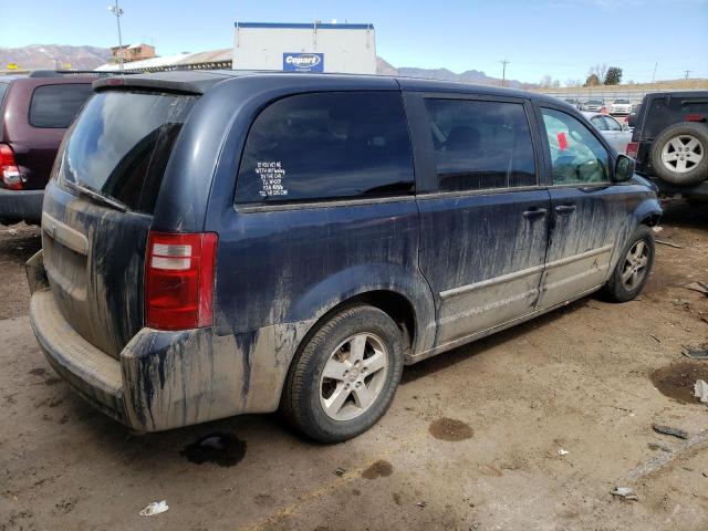 1D8HN54P48B178732 - 2008 DODGE CARAVAN SXT BLUE photo 3