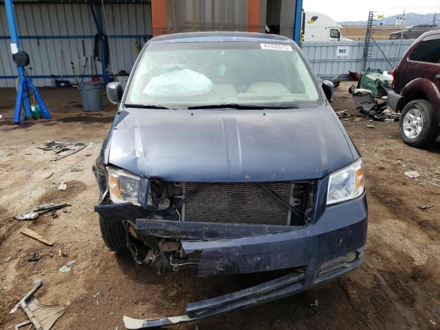 1D8HN54P48B178732 - 2008 DODGE CARAVAN SXT BLUE photo 5