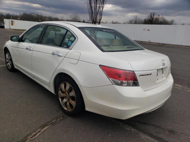 1HGCP36838A018796 - 2008 HONDA ACCORD EXL WHITE photo 2