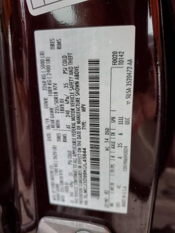 5LMCJ3D99KUL45844 - 2019 LINCOLN MKC RESERVE BURGUNDY photo 12