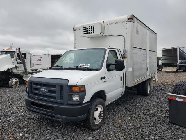 1FDXE4FL4DDA35093 - 2013 FORD ECONOLINE E450 SUPER DUTY CUTAWAY VAN WHITE photo 1