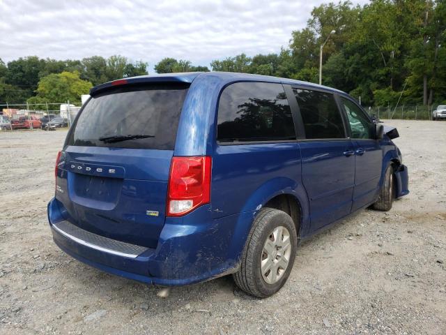 2D4RN4DG7BR763989 - 2011 DODGE GRAND CARA EXPRESS BLUE photo 4