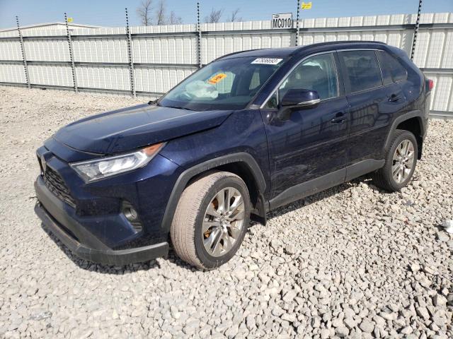 2T3A1RFV1KW053815 - 2019 TOYOTA RAV4 XLE PREMIUM BLUE photo 1