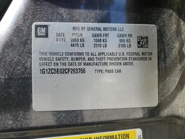 1G1ZC5E02CF263766 - 2012 CHEVROLET MALIBU 1LT BROWN photo 12