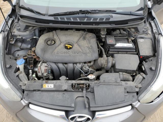 5NPDH4AE3EH456550 - 2014 HYUNDAI ELANTRA SE GRAY photo 11