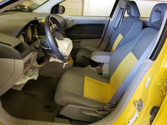 1B3HE78K67D514586 - 2007 DODGE CALIBER R/T YELLOW photo 7