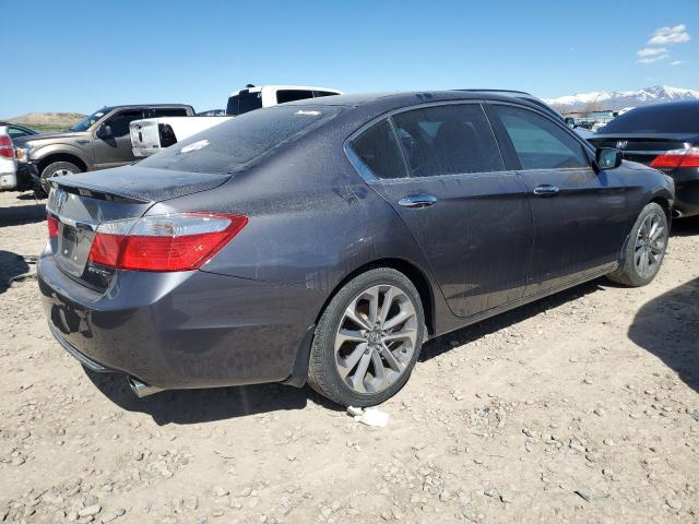 1HGCR2F55EA010186 - 2014 HONDA ACCORD SPORT GRAY photo 3