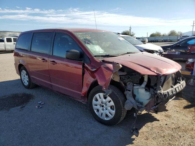 2C4RDGBG2FR624377 - 2015 DODGE GRAND CARA SE RED photo 4