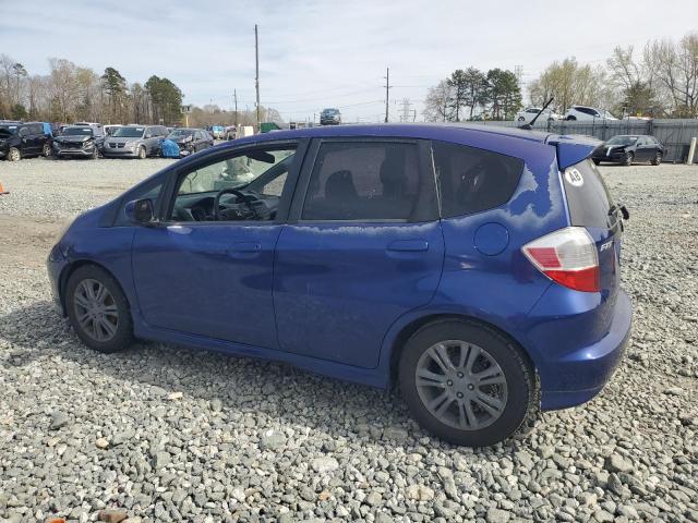 JHMGE88489S066690 - 2009 HONDA FIT SPORT BLUE photo 2