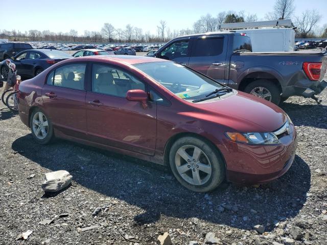 1HGFA16828L063879 - 2008 HONDA CIVIC EX BURGUNDY photo 4