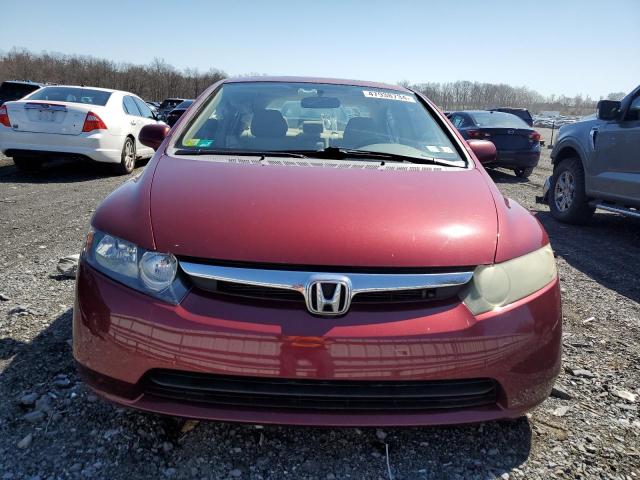 1HGFA16828L063879 - 2008 HONDA CIVIC EX BURGUNDY photo 5