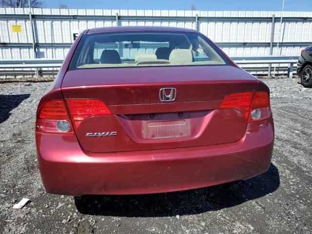 1HGFA16828L063879 - 2008 HONDA CIVIC EX BURGUNDY photo 6