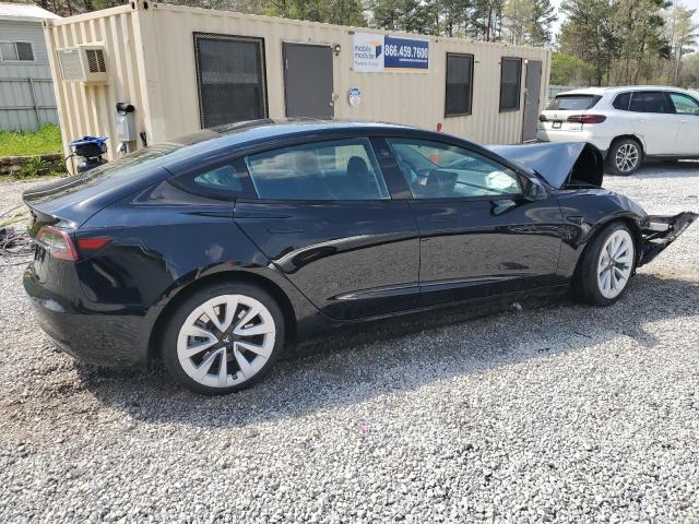 5YJ3E1EA0PF448787 - 2023 TESLA MODEL 3 BLACK photo 3