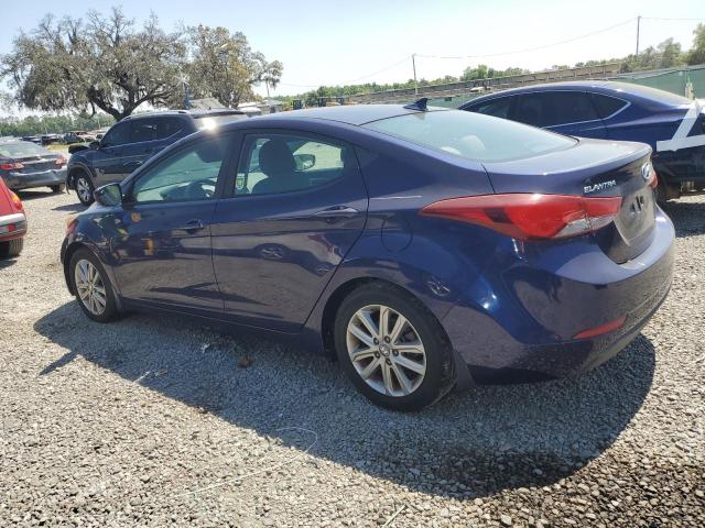 5NPDH4AEXEH512726 - 2014 HYUNDAI ELANTRA SE BLUE photo 2