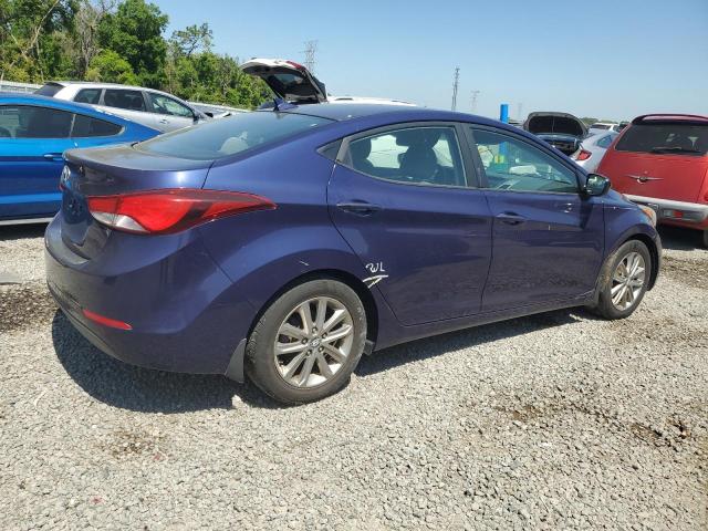 5NPDH4AEXEH512726 - 2014 HYUNDAI ELANTRA SE BLUE photo 3