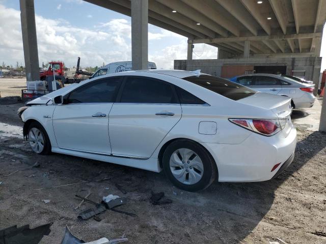 KMHEC4A47FA134363 - 2015 HYUNDAI SONATA HYBRID WHITE photo 2