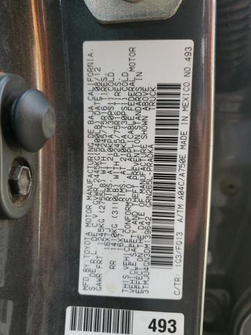 3TMJU4GN3DM139642 - 2013 TOYOTA TACOMA DOUBLE CAB PRERUNNER CHARCOAL photo 12