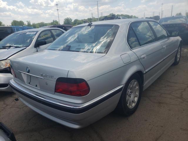 WBAGH83481DP33117 - 2001 BMW 740 IL SILVER photo 4