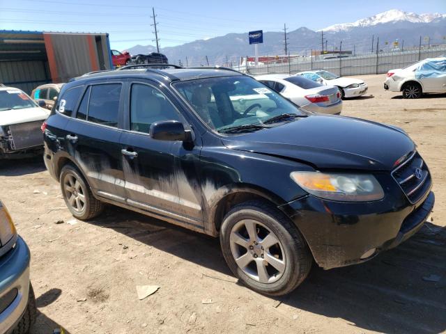 5NMSH73E17H030412 - 2007 HYUNDAI SANTA FE SE BLACK photo 4