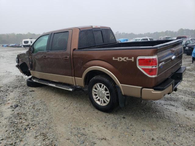 1FTFW1EF4BFB07919 - 2011 FORD F150 SUPERCREW BROWN photo 2