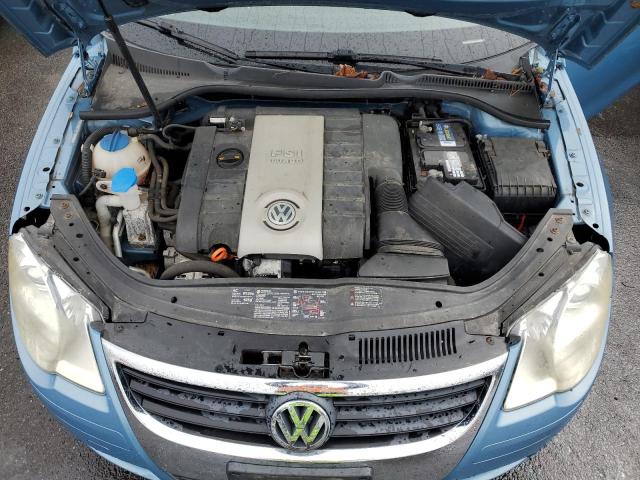 WVWBA71F77V006005 - 2007 VOLKSWAGEN EOS 2.0T BLUE photo 11