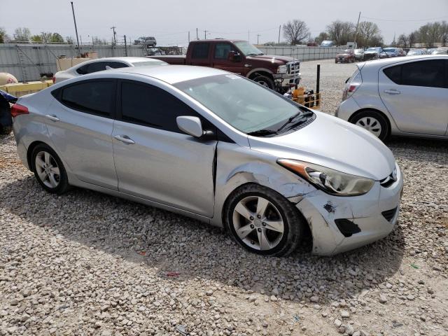 5NPDH4AE0DH325171 - 2013 HYUNDAI ELANTRA 4D GLS SILVER photo 4