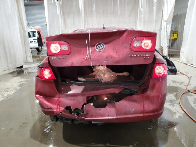 1G4HP57288U210221 - 2008 BUICK LUCERNE CX BURGUNDY photo 6