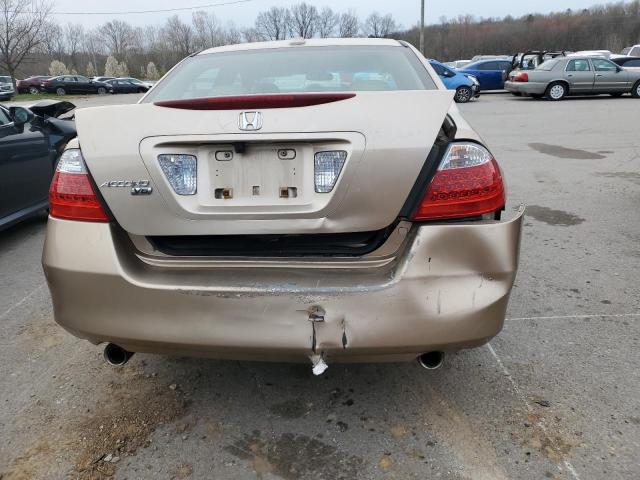 1HGCM66576A049840 - 2006 HONDA ACCORD EX TAN photo 6