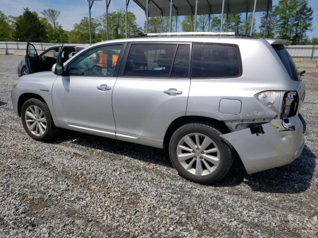 JTEEW44A382007471 - 2008 TOYOTA HIGHLANDER HYBRID LIMITED SILVER photo 2