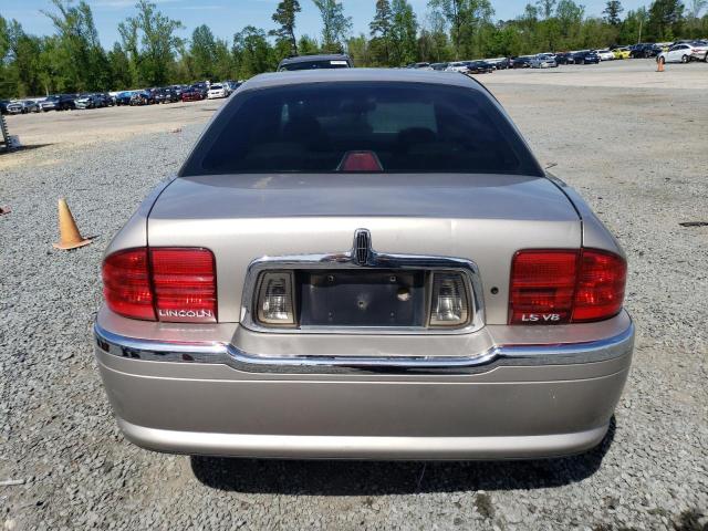 1LNHM87A92Y705187 - 2002 LINCOLN LS TAN photo 6