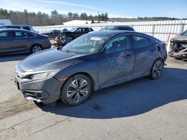 19XFC1F73GE217345 - 2016 HONDA CIVIC EXL BLUE photo 1