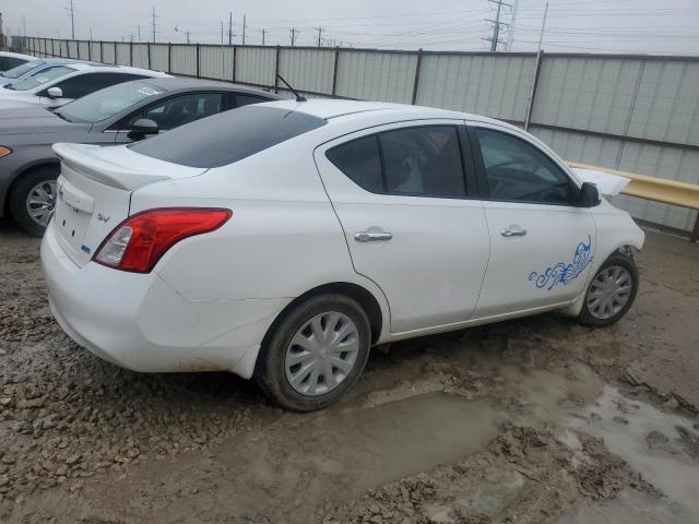 3N1CN7APXDL834212 - 2013 NISSAN VERSA S WHITE photo 3