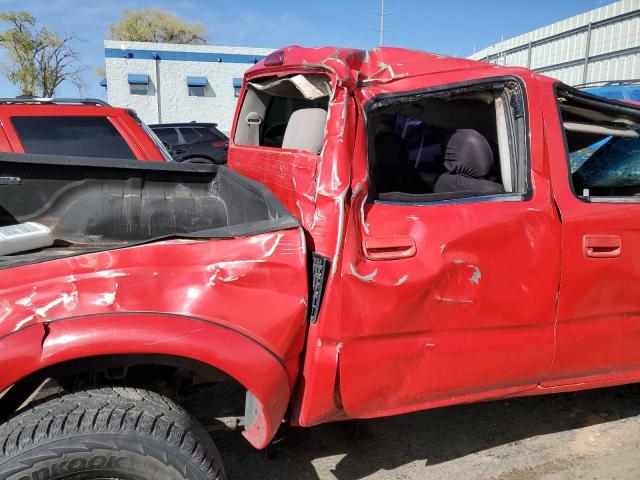 5TEHN72N74Z371815 - 2004 TOYOTA TACOMA DOUBLE CAB RED photo 10