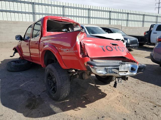 5TEHN72N74Z371815 - 2004 TOYOTA TACOMA DOUBLE CAB RED photo 2